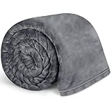 Familybox Kuscheldecke Sofa Decken Dunkelgrau, Groß Decke Falten Beständig Fleecedecke für Couch Home, Weich und Warme Wohndecke Flauschig 150 x 200 cm als Sofadecke, Tagesdecke oder Couchdecke