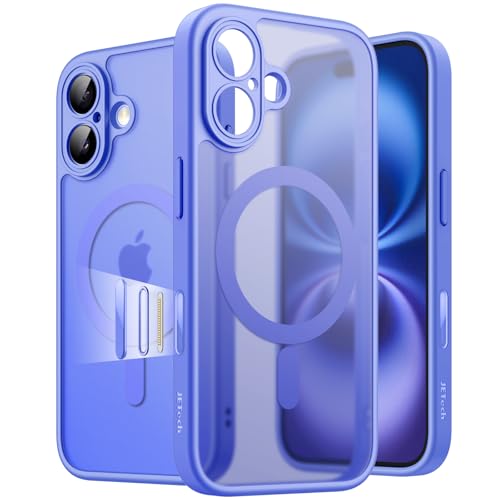 JETech Magnetic Matte Case for iPhone 16, Ultramarine
