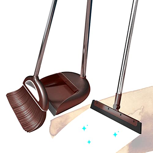 Besen Und Kehrschaufel Set, Aufrecht Besen Und Schaufel Combo Mit Bodenschaber Für Hauptküche Büro, Schlafzimmer, Wohnzimmer Home Küche Zimmer Bodenreinigung Besen Und Kehrschaufel Set Für Zuhause – Bild 7