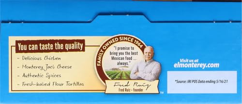 El Monterey Taquitos Flour Chicken and cheese Box 20 Oz — view 12