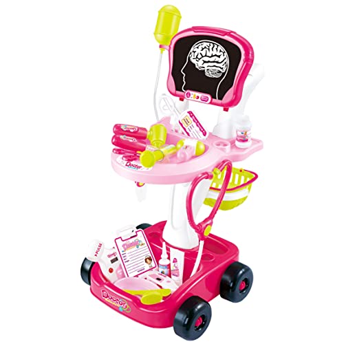 Toys Enfants Fait Semblant Rôle Maison 22 Pièce Docteurs Médical Chariot avec Accessoires (Âge an: 4