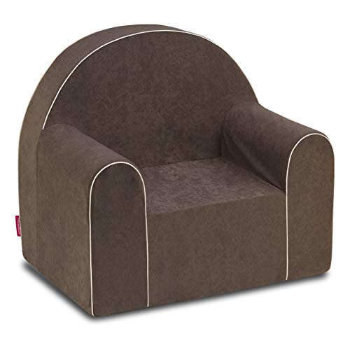 Midi Kindersessel Kinder Babysessel Baby Sessel Sofa Kinderstuhl Stuhl Schaumstoff Umweltfreundlich (Braun) Cover