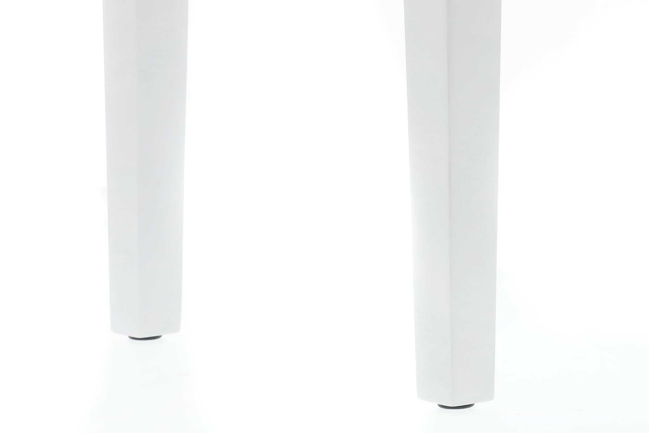 GEWA panca per pianoforte deluxe in vinile - bianco lucido - legno massiccio - coprisedile in vinile - seduta 52x30cm - regolabile in altezza - fissaggio ad alta resistenza - carico di rottura 2t