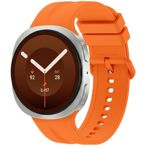 Bands Compatible with Samsung Galaxy Watch 9 Band (Orange, S/M)