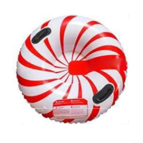 QuivyLivy Inflatable Snow Tube, Adult Snow Sled, Heavy Duty Toboggan, PVC Ski Saucer, Winter Family Fun, Snow Glider With Handles, Outdoor Sledding