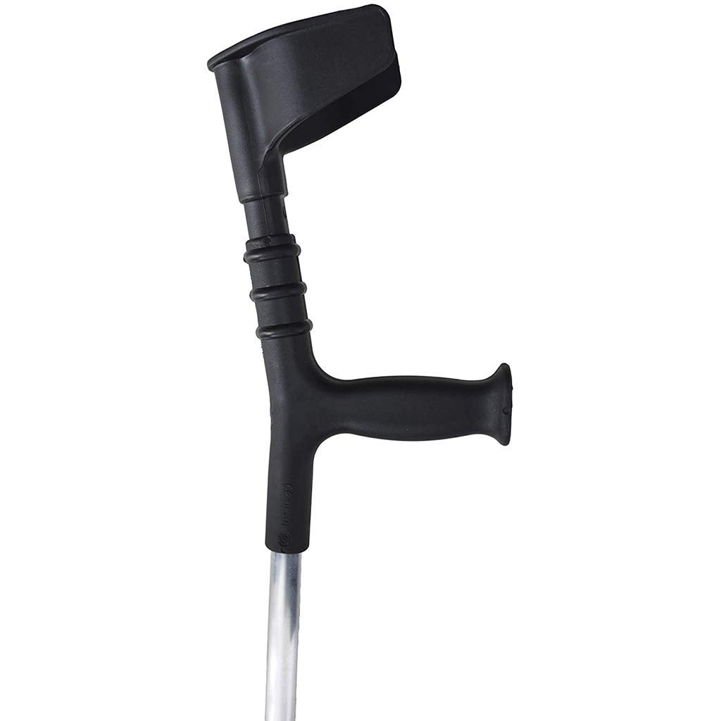 Par de 2 muletas Muletas de codo ajustables dobles Muletas de brazo plegables Muletas de axila para fracturas Muletas de codo Muletas ligeras y antideslizantes Mango anatómico con Learned extensively