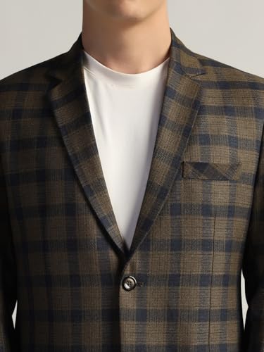 Image of TAHVO Tweed Blazer for Men - Formal & Casual Winter Wear Blazer
