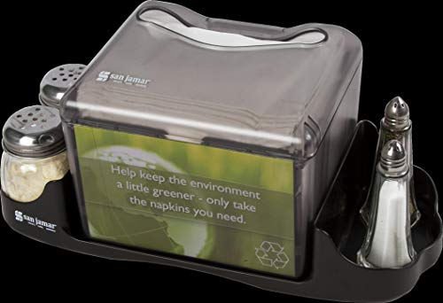 San Jamar Venue Tabletop Napkin Dispenser with Caddy #TOP11