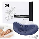 Cpap Apnea Notturna Macchina, Dispositivo Anti-Snoring Con Tappi Nasali in Silicone, Tecnologia a Doppio Flusso D'aria Vorticoso, Per Un Sonno Più Confortevole(Blu Corallo)