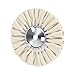 8" White Airway Buffing Wheel,5/8'' Arbor Hole,16 Plys/Fine Polishing for Angle Grinder,1PCS