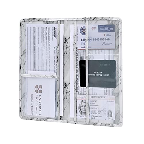 Royalo Vehicle Glove Box Organizer, Scratch Resistant Pu Pvc Paperwork Wallet, Durable Document Wallet Holders For Driver's License Key Information Cards 9.52.1Inch #TOP4