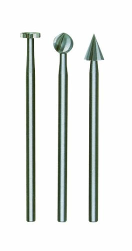 Proxxon 28 720 Micromot Milling Bits 3-Piece Tungsten Vanadium Steel