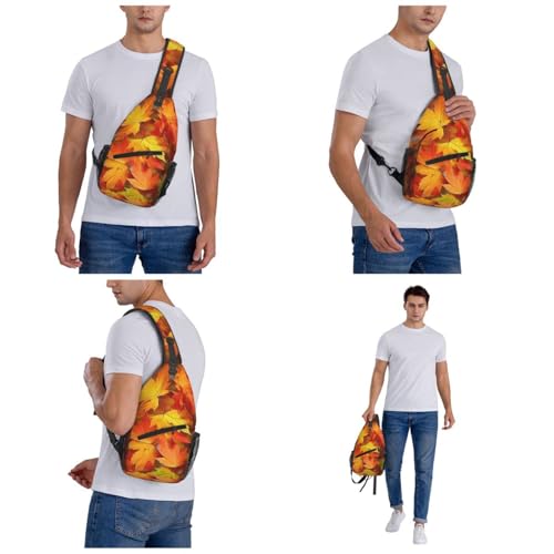 Bolso cruzado bandolera para hombre y mujer negro miniatura 7