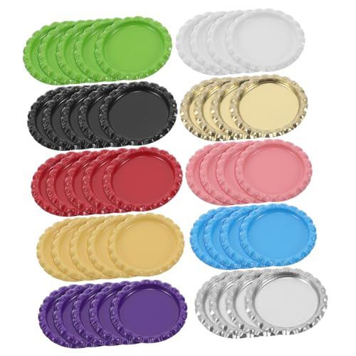 ABOOFAN 1 Ensemble Bijoux de bouchon de bouteille de bière bouchons de bouteilles de fournitures artisanales bouchons de bouteilles en métal pour bijoux DIY albums charme aplati résine