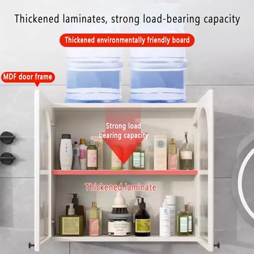 Vielseitiger Vitrine in Grau/Weiß, platzsparende Toilette, für Kosmetik, Parfums & Accessoires, mit C-Türen