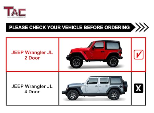 Estribos ovalados para Jeep Wrangler JL 2018-2024 2 puertas miniatura 4