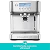 CASABREWS Machine à café Expresso avec Température réglable, 20Bars de Pression Machine Expresso avec Écran LCD, Cafetière Expresso Pour Café Moulu, Machine à Espresso et Cappuccino, Réservoir de 2.2L