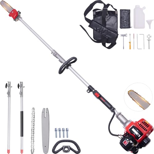 EIDOWA 48CC Gas Powered Pole Saw 16FT Lightweight with Auto