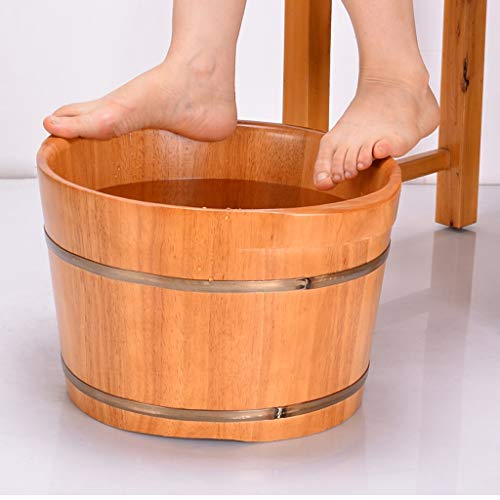 Spa de pies de madera Katzowen con tapa 35 cm miniatura 3