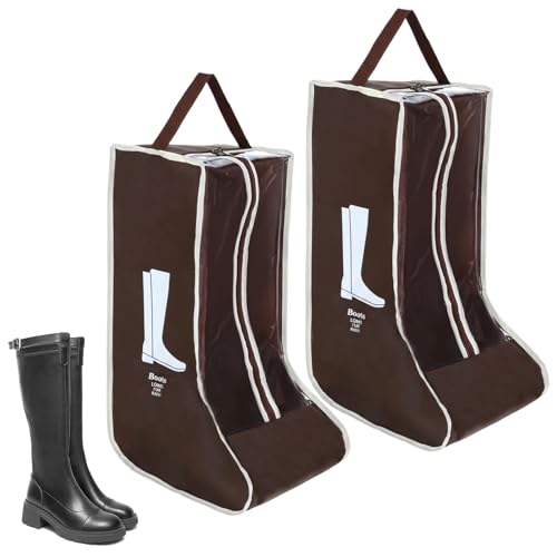 2 bolsas para botas de vaquero, almacenamiento portátil para botas de viaje, a prueba de polvo, organizador de almacenamiento de botas, botas altas, bolsa protectora de zapatos