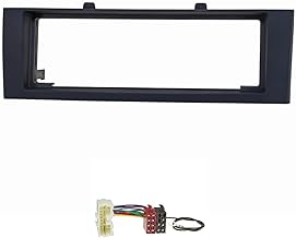 tomzz Audio 2437-005 Conjunto de Panel de Radio Compatible con Mitsubishi Colt Tipo Z30 año 2004-2008 Gris Oscuro con Adaptador de Radio ISO