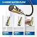 Gold Kitchen Faucet with Sprayer,Single Handle Kitchen Sink Faucet with Pull Out Sprayer, Champagne Bronze, Arofa Brushed Gold Brass Faucets for RV/Outdoor/Bathroom Sink