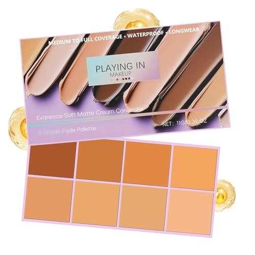 Concealer Palette – 8 Color | Full Coverage Waterproof Long Lasting Color Correcting Makeup Kit | Smooth Blendable Concealer Set For Women Sensitive Mature Skin Redness Blemishes Home Travel And Daily