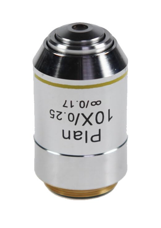 Objectif de microscope 10x OBB-A1289 pour remplacer une lentille rayée ou floue