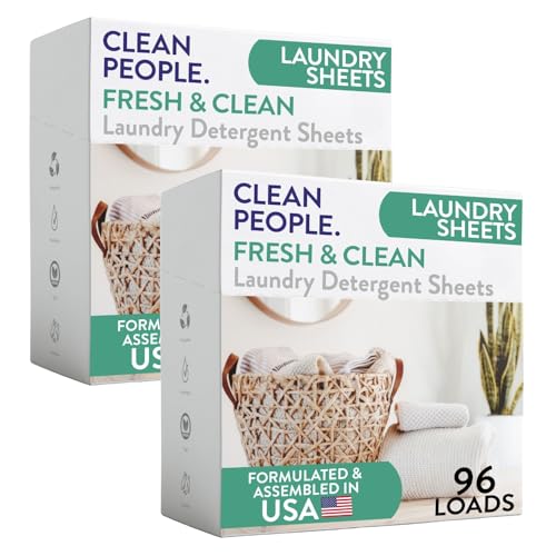 The Clean People Laundry Detergent Sheets (192 Pack)