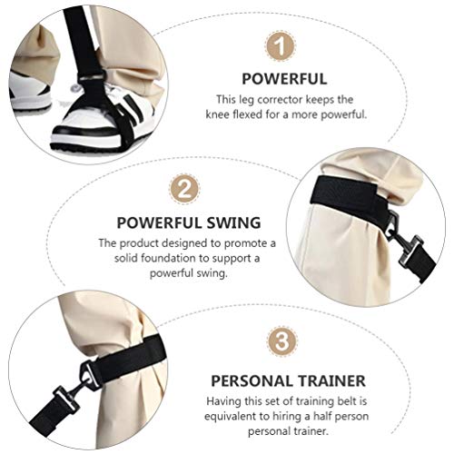 CLISPEED Treinador de Perna de Golfe O Treinamento de Swing de Golfe Auxilia O Cinto de CorreÃ§Ã£o d