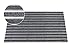 Produktbild EMCO Eingangsmatte DIPLOMAT Rips hellgrau 12mm Fußmatte Schmutzfangmatte Fußabtreter Antirutschmatte, Größe:590 x 390 mm