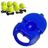 Vestamore Qualität Ideal für Soloübungen, Hoch, mit Ball und Schnur, 8-teiliges Tennistrainer-Set, Solo-Tennistrainer, 7 gelbe Tennisbälle, für drinnen und draußen