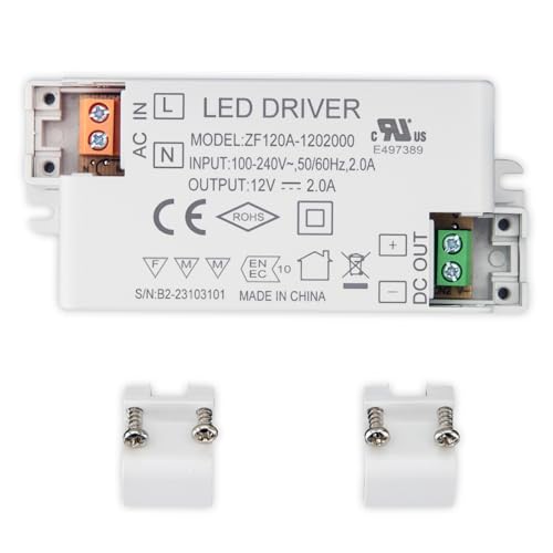 Image of CICMOD LED Driver 24W 12V LED Transformer Driver Power Supply for LED Light - 1 Pack