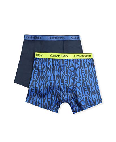 Image of Calvin Klein Kids Boys' Performance Boxer Brief Underwear 2-Pack