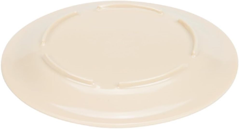 TrueCraftware- 5-1/2" Round Plate Tan Color Melamine Set of 12- Reusable Plates Kitchen Plates Dinnerware Serving Platter Dishes Dishwasher Safe Break-Resistant for Home Kitchen