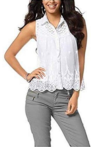 Bluse mit Stickereien von Laura Scott - Weiß Gr. 38 Cover