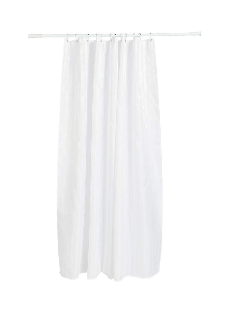 HOMEPRO Better Value for Better LivingHome Pro Polyester Shower Curtain, 180 cm Size, White