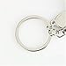 Stainless Steel Keychain Mini Ruler Key Charm Bag Charm Funny Keychains (Helmet)