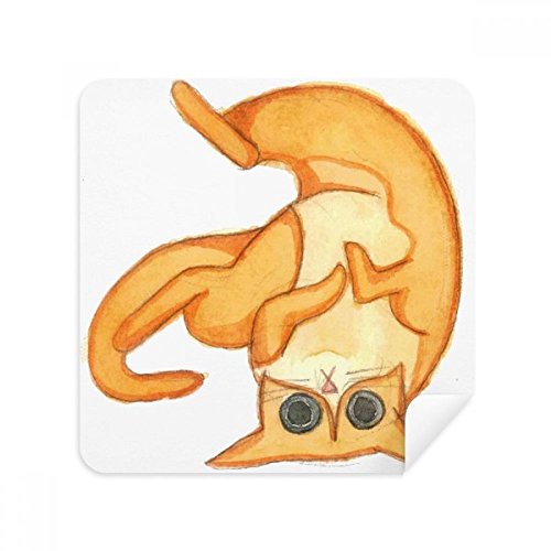 Chiffons de nettoyage écran téléphone chat orange Miaoji microfibre essuie lingette tactile