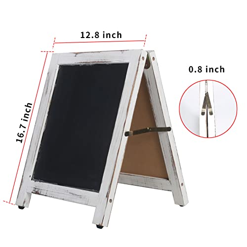 Docmon Chalkboard Signs, Rustic Magnetic A-Frame Small Chalkboard Sign For Food, Free Standing Chalk Board Sign Board, Sandwich Board Menu Display For Restaurant, Business Or Wedding (12 X 16 In) #TOP5