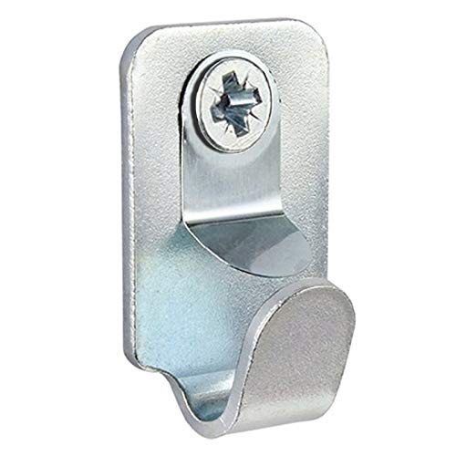 Heavy Duty Safety Picture / Mirror Hooks with Screws and Wall Plugs - 15kg Load (4 Pack)