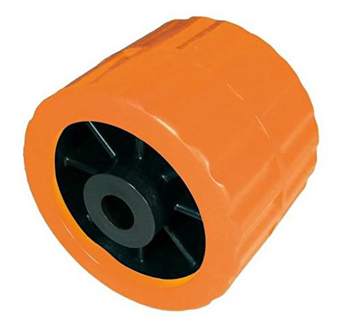  RULLO LATERALE ARANCIO Ø MM 100 FORO 15 MM ACCESSORI CARRELLO BARCA NAUTICA