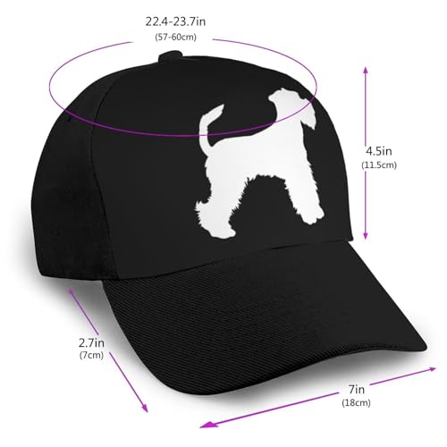 Schnauzer Bonnets Curved Brim Mesh Baseball Cap Casual Sun Hat Unisex2