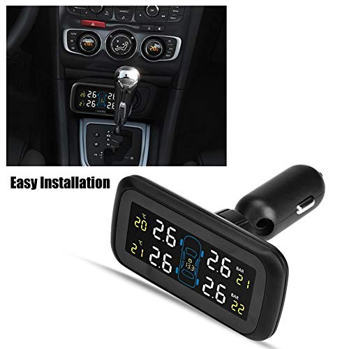 OBEST Motorcycle TPMS - Tyre Pressure & Temperature Monitor With USB