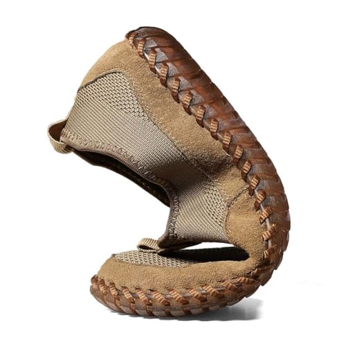 Image of Men's Genuine Leather Loafer Shoes Slip On Soft Walking Driving Shoes