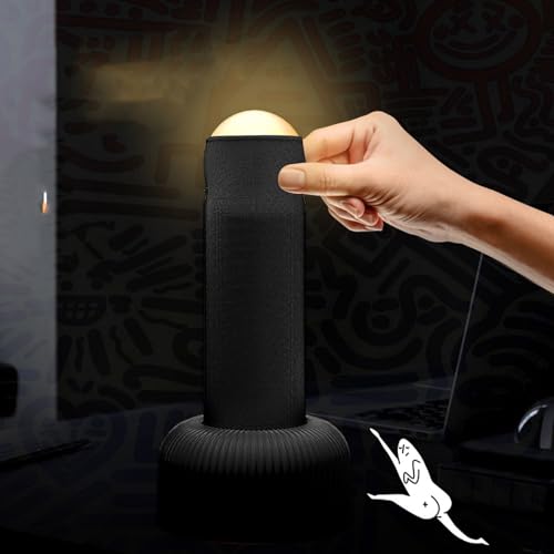 Lámpara de Mesa LED Recargable con Base Estable Negro miniatura 5