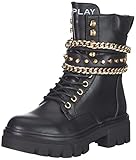 Botas con cremallera Replay Hanna Chains, Bota a la Altura de la Pantorrilla Mujer, 003black, 38 EU