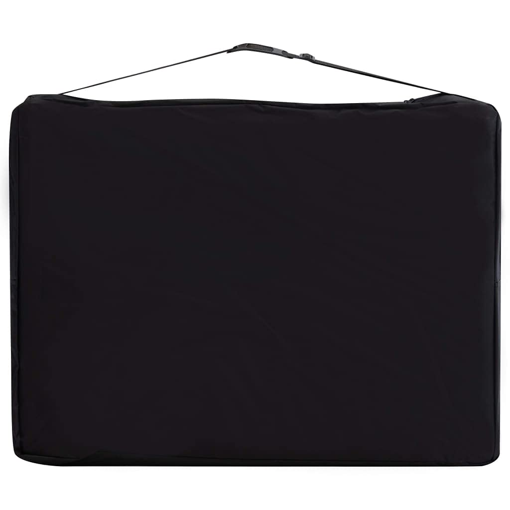 Genérico Camilla de Masaje Plegable 3 Zonas Aluminio Negro y Blanco,Salud y Belleza,Cuidado Personal,Masaje y relajación,Mesas de masaje-110236