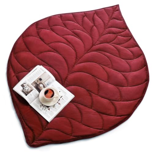 Image of Kaisa Weighted Blanket for Adults 7lbs 41 inch x 53 inch, Soft Heavy Cozy Luxury Crystal Velvet Small Weighted Lap Blanket, All-Season Blanket, Machine Washable, Burgundy