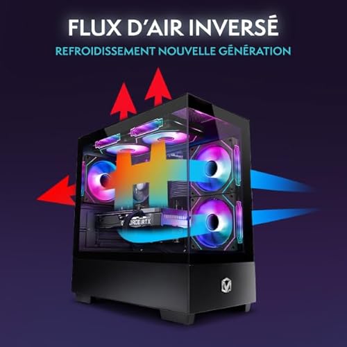 V-205 PC Gaming Fisso Completo • 23" Monitor • Ryzen 5 5500 4,2GHz • RTX 5060 8GB • 16GB RAM • 1TB SSD • Windows 11 • WiFi - PC Desktop - Immagine 2